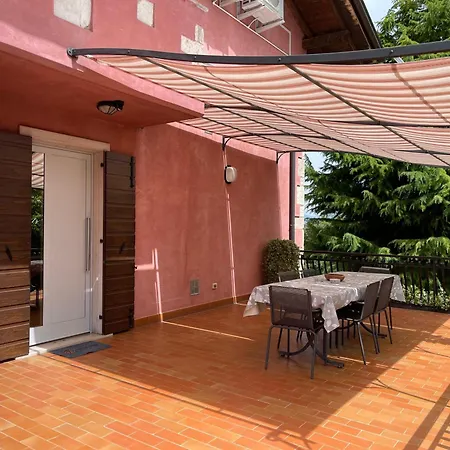 La Casa Rossa Tra E Montagna Garage Wi-fi Apartmán Costermano